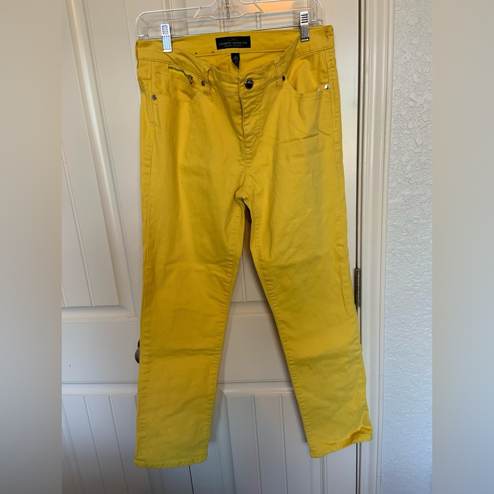 Ralph Lauren bright yellow jeans